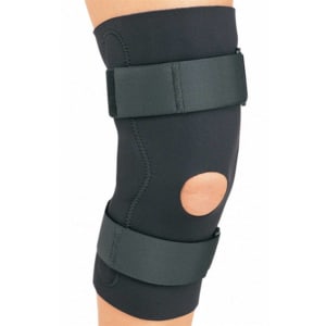 Breg Knee Brace FusionÂ® XT, Prefabricated Small D-Ring / Hook and Loop Strap Closure 15 to 18 Inch Thigh Circumference / 12 to 14 Inch Calf Circumference L