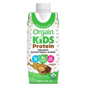 Nestle Healthcare Nutrition Pediatric Oral Supplement OrgainÂ® Kids Proteinâ„¢ Organic Nutritional Shake Chocolate Flavor 8.25 oz. Carton Liquid Protein