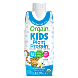 Nestle Healthcare Nutrition Pediatric Oral Supplement OrgainÂ® Kids Plant Proteinâ„¢ Organic Nutritional Shake Vanilla Flavor 8 oz. Carton Liquid Protein