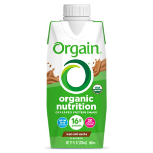 Nestle Healthcare Nutrition Oral Supplement OrgainÂ® Organic Nutritionâ„¢ Shake Iced Cafe Mocha Flavor Liquid 11 oz. Carton