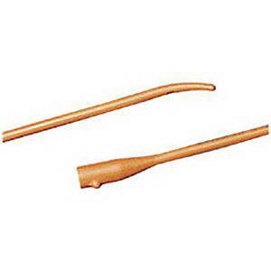 Bard Coude Tip Tiemann Latex Urethral Catheter 16Fr 16" L, One Eye, Sterile