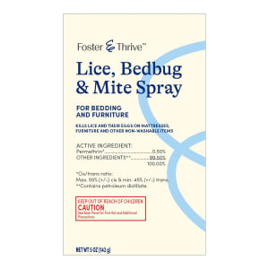 McKesson Foster & Thriveâ„¢ Lice, Bedbug, and Mite Furniture Spray, 5-ounce aerosol spray