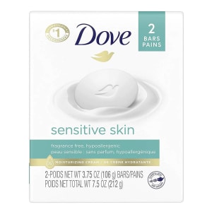 Unilever Soap DoveÂ® Sensitive Skin Bar 4.25 oz. Individually Wrapped Unscented