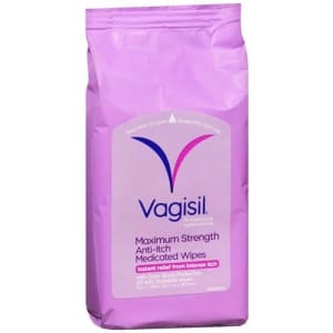 Combe Inc VagisilÂ® Medicated Anti-Itch Wipes Maximum Strength