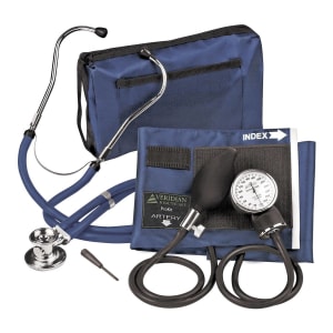 Veridian Healthcare LLC Sterling Series ProKitâ„¢ Aneroid Sphygmomanometer with Stethoscope, Dark Blue