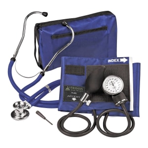 Veridian Healthcare LLC Sterling Series ProKitâ„¢ Aneroid Sphygmomanometer with Stethoscope, Royal Blue