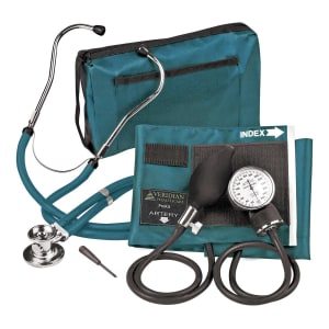 Veridian Healthcare LLC Sterling Series ProKitâ„¢ Aneroid Sphygmomanometer with Stethoscope, Teal