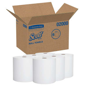 Kimberly Clark Scott Paper Towels, Hardwound, Continuous Roll, 8' x 950'
