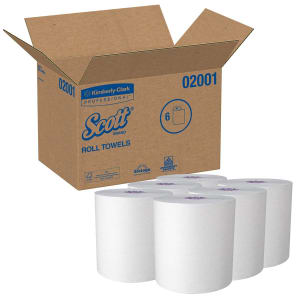 Kimberly Clark ScottÂ® Essential White Paper Towel, 8 Inch x 950 Foot