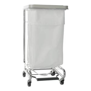 McKesson Brand Hamper Stand McKesson General Purpose Rectangular Opening 30 to 33 gal. Capacity Foot Pedal Self-Closing Lid