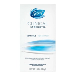 Procter & Gamble Antiperspirant / Deodorant SecretÂ® Clinical Strength Solid 1.6 oz. Light and Fresh Scent