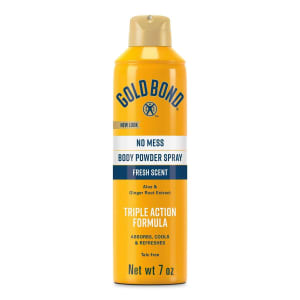 Sanofi Gold BondÂ® No Mess Body Powder Spray, Fresh Scent, 7 oz.