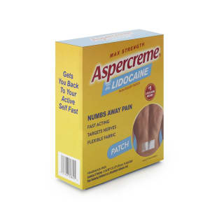 Aventis Pharmaceuticals AspercremeÂ® Max Strength with Lidocaine 4% Pain Relief Patches