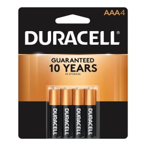 Procter & Gamble Alkaline Battery DuracellÂ® CoppertopÂ® AAA Cell 1.5 Volt Disposable 4 Pack