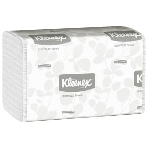 Kimberly Clark KleenexÂ® Slimfold Towels, Absorbency Pockets, White, Single Ply