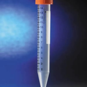 Fisher Anatomical CorningÂ® Centrifuge Tube Plain 15 mL Plug Seal Cap Polyethylene Terephthalate (PET) Tube