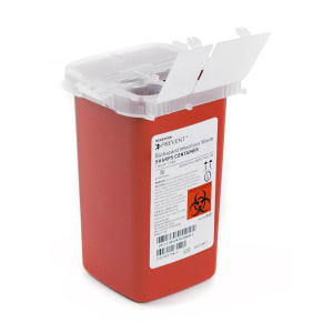 McKesson PreventÂ® Sharps Container, 1 Quart, 6-1/4 x 4-1/4 x 4-1/4 Inch
