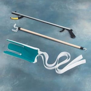Performance Health ADL Hip / Knee Equipment Kit SammonsPrestonÂ® Assistive Device Kit 4 Reacher - 26 Inch Length / Dressing Stick - 26 Inch Length