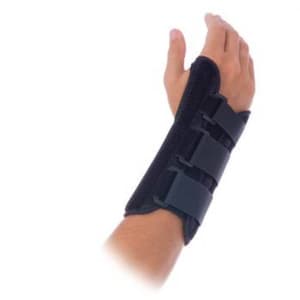 Performance Health Wrist Brace RolyanÂ® Fit Fabric / Spandex / Metal Right Hand Black Large