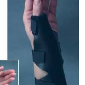 Bird & Cronin Thumb Splint One Size Fits Most Hook and Loop Closure Black