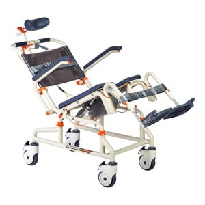Performance Health Specialty Commode / Shower Chair Removable Arms Aluminum Frame With Backrest 18 Inch Seat Width 350 lbs. Weight Capacity