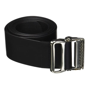 Performance Health Gait Belt Easi-Care 72 Inch Length Black Vinyl Coated Webbing