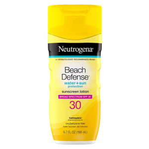 J & J Sales NeutrogenaÂ® Beach DefenseÂ® Water + Sun Protection Sunscreen Lotion, SPF 30