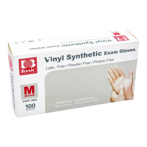 Concentric Health Alliance BasicÂ® Vinyl Exam Glove, Medium, White