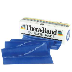Fabrication Enterprises TheraBandÂ® Exercise Resistance Band, Blue, 5 Inch x 6 Yard, Heavy Resistance