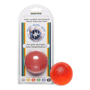 Fabrication Enterprises CanDoÂ® Standard Circular Gel Squeeze Ball, Red, Light