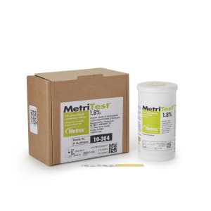 Metrex Research MetriTestâ„¢ 1.8% Glutaraldehyde Concentration Indicator