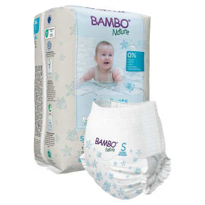 Abena North America Bambo Nature Swim Pants, Small, for Babies weighing 15 to 26 lbs.
