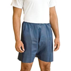 Graham Medical Products MediShortsÂ® Nonwoven Exam Shorts, Large / X-Large, Blue