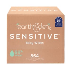 First Quality Products LLC Earth & Eden Sensitiveâ„¢ Baby Wipes, 6.7 x 7.7 Inch, 72 per Pack