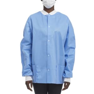 O&M Halyard Inc Halyard Health Professional Lab Jacket, Large