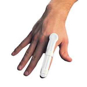 Brownmed Finger Splint PlastalumeÂ® Adult Size A-4 Without Fastening Left or Right Hand White