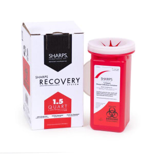 Sharps Compliance Sharps Recovery Systemâ„¢ Mailback Sharps Container, 1.5 Quart