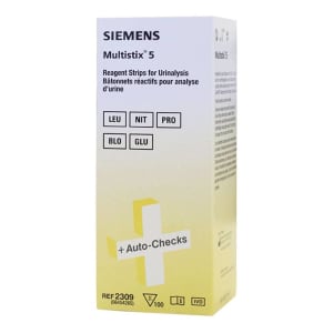 Siemens MultistixÂ® 5 Urinalysis Reagent, Blood, Glucose, Leukocytes, Protein and Nitrite