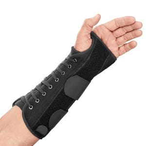 Breg Wrist Brace Apollo Universal Aluminum / Foam Left Hand Black One Size Fits Most