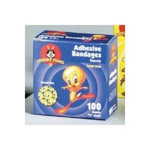 Dukal Looney Tunesâ„¢ Adhesive Spot Bandage, 7/8 Inch Round