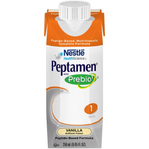 Nestle Healthcare Nutrition PeptamenÂ® with Prebio 1â„¢ Vanilla Peptide-Based Formula, 250 mL Carton