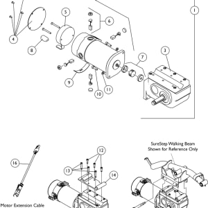 Invacare Gearbox Ranger II Rear Wheel Drive-RT Mid Wheel Drive-LT 9153634992