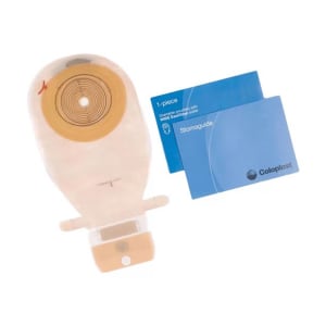 Coloplast AssuraÂ® One-Piece Transparent Colostomy Pouch, 10 â€“ 76 mm Stomas
