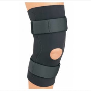Breg Knee Stabilizer BregÂ® Lateral Stabilizer Small Hook and Loop Strap Closure 15 to 18 Inch Thigh Circumference Right Knee