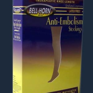 DJ Orthopedics (Dr Comfort) Bell-HornÂ® Thigh High Anti-embolism Stockings, 2X-Large / Long