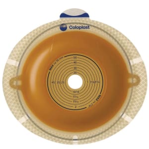 Coloplast SenSuraÂ® Flex Convex Light Barrier, 25 mm Stoma Opening, Red Match