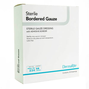 Sion Brands LLC DermaRiteÂ® Sterile Gauze Adhesive Dressing, 4 x 5 Inch