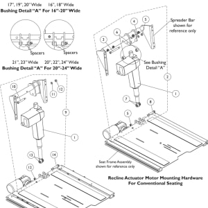 Invacare Motor CG Rcln Act 9153651657