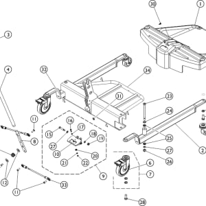 Invacare Shroud Footrest 9153652029