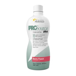 Medtrition/National Nutrition ProSourceÂ® Plus Berry Punch Collagen and Whey Protein Formula, 32-ounce Bottle